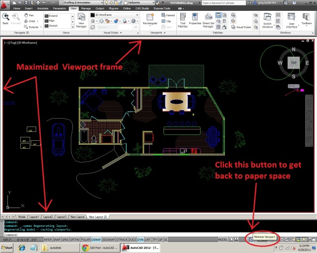 Scale Viewport Autocad 2012