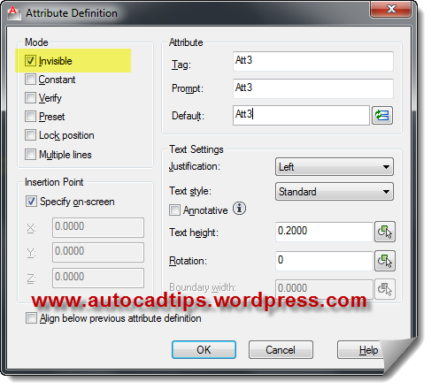 autocad lisp change attribute block with command